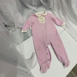 Juicy Pink Velour Footsie Size 6 month